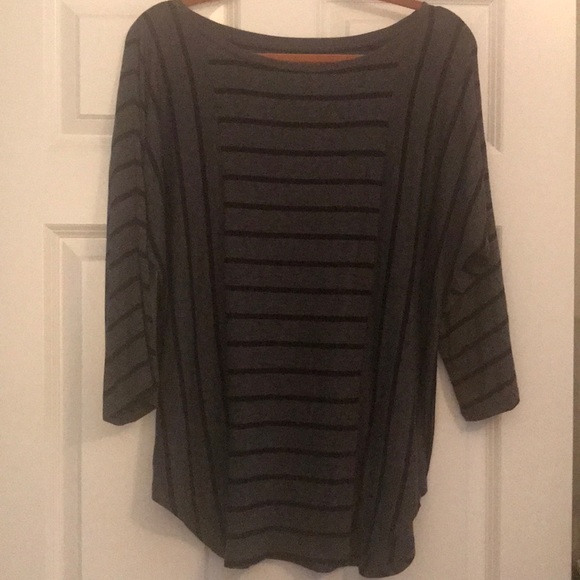 loft 3/4 sleeve striped shirt - Picture 3 of 7